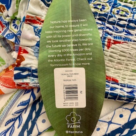 FARM Rio Tropical Tiles Maxi Dress - Picture 6 of 7